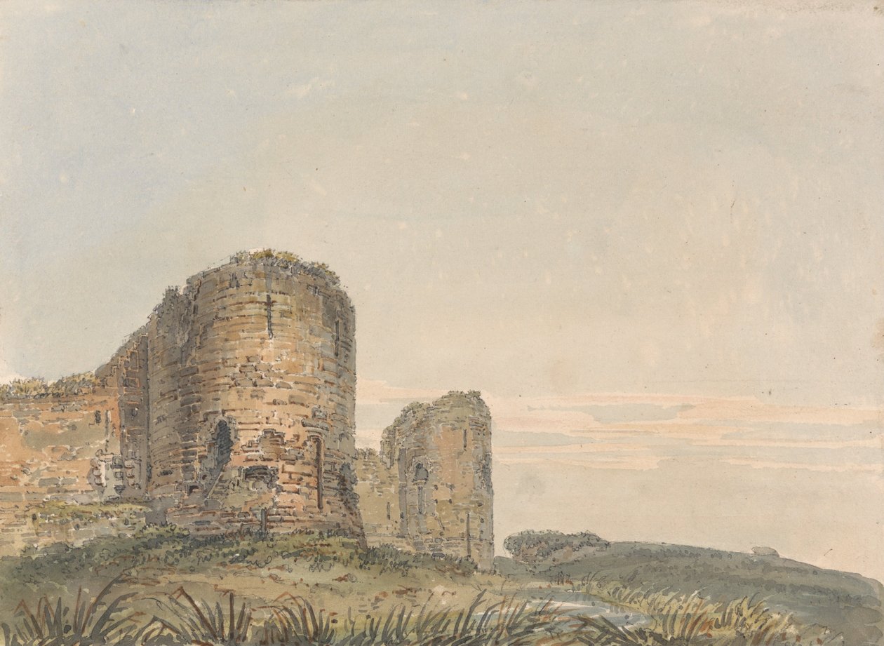 Pevensey Kalesi, Sussex by Thomas Girtin