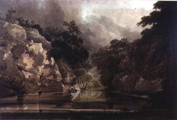 Plumpton Rocks, Knaresborough yakınında by Thomas Girtin