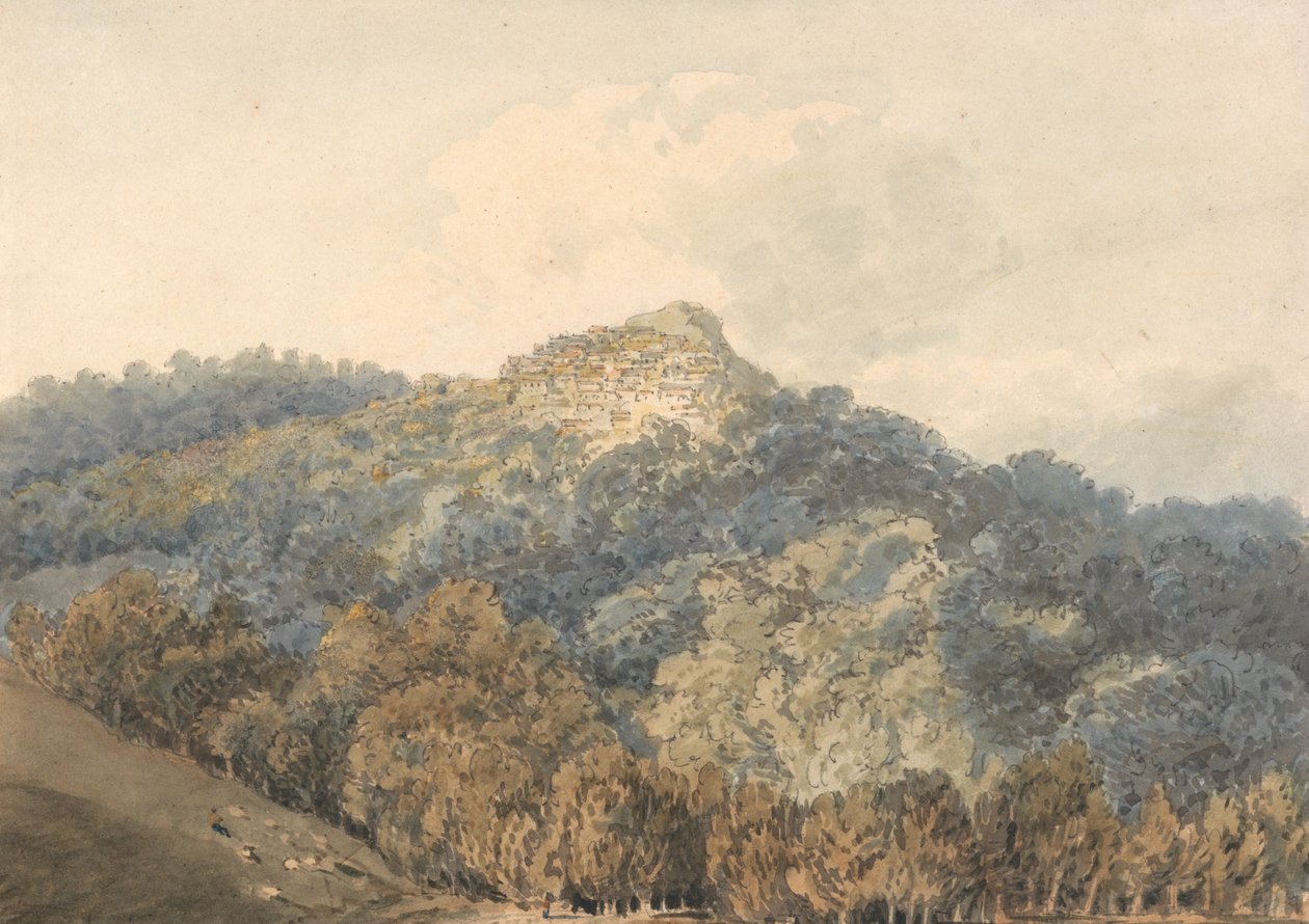 Monte Cavo ile Rocca del Papa by Thomas Girtin