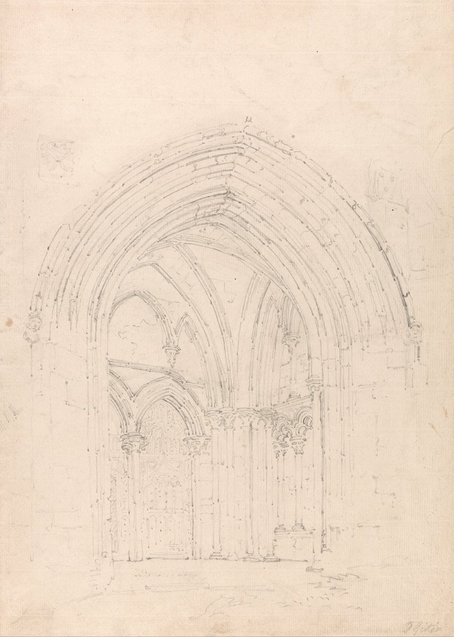 Aziz Albans Katedrali, Hertfordshire by Thomas Girtin