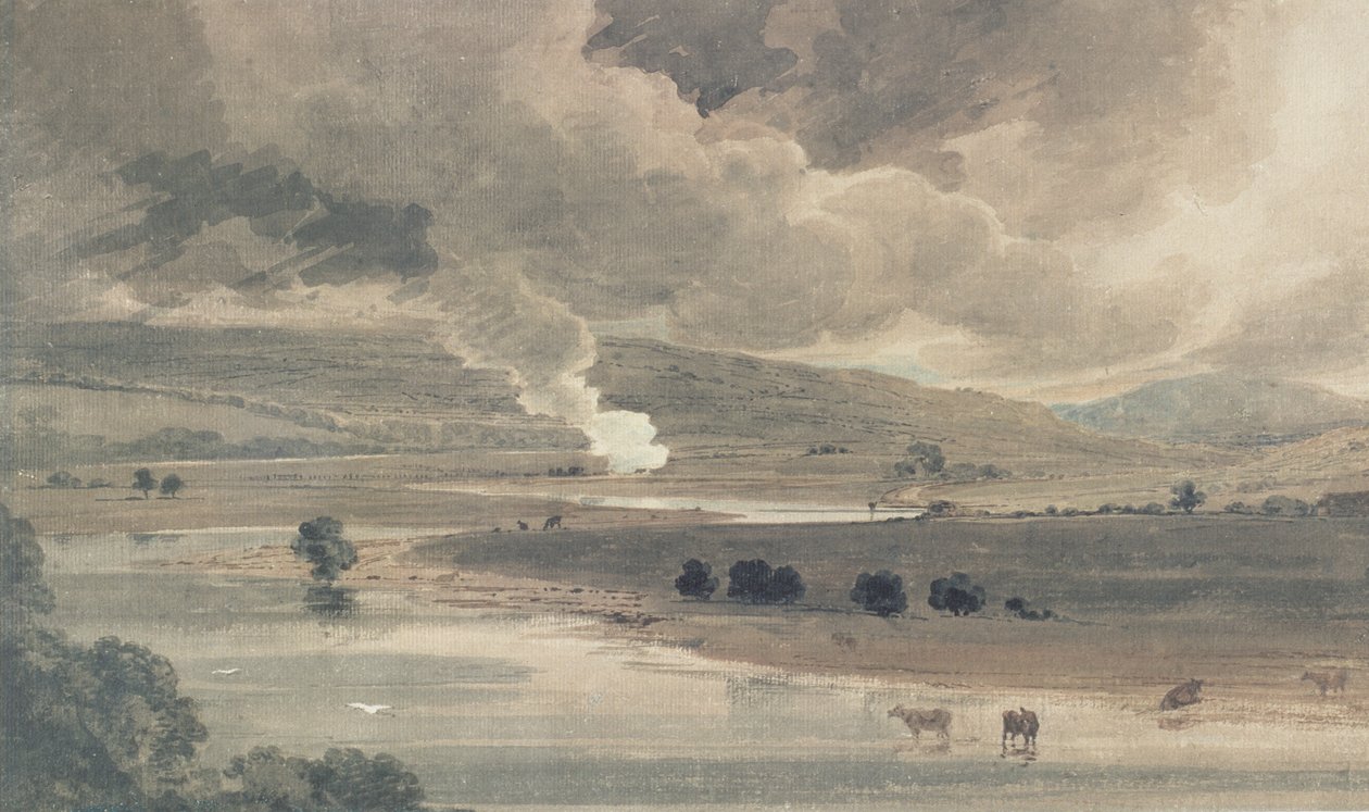Nehir İskelesi, 1801 by Thomas Girtin