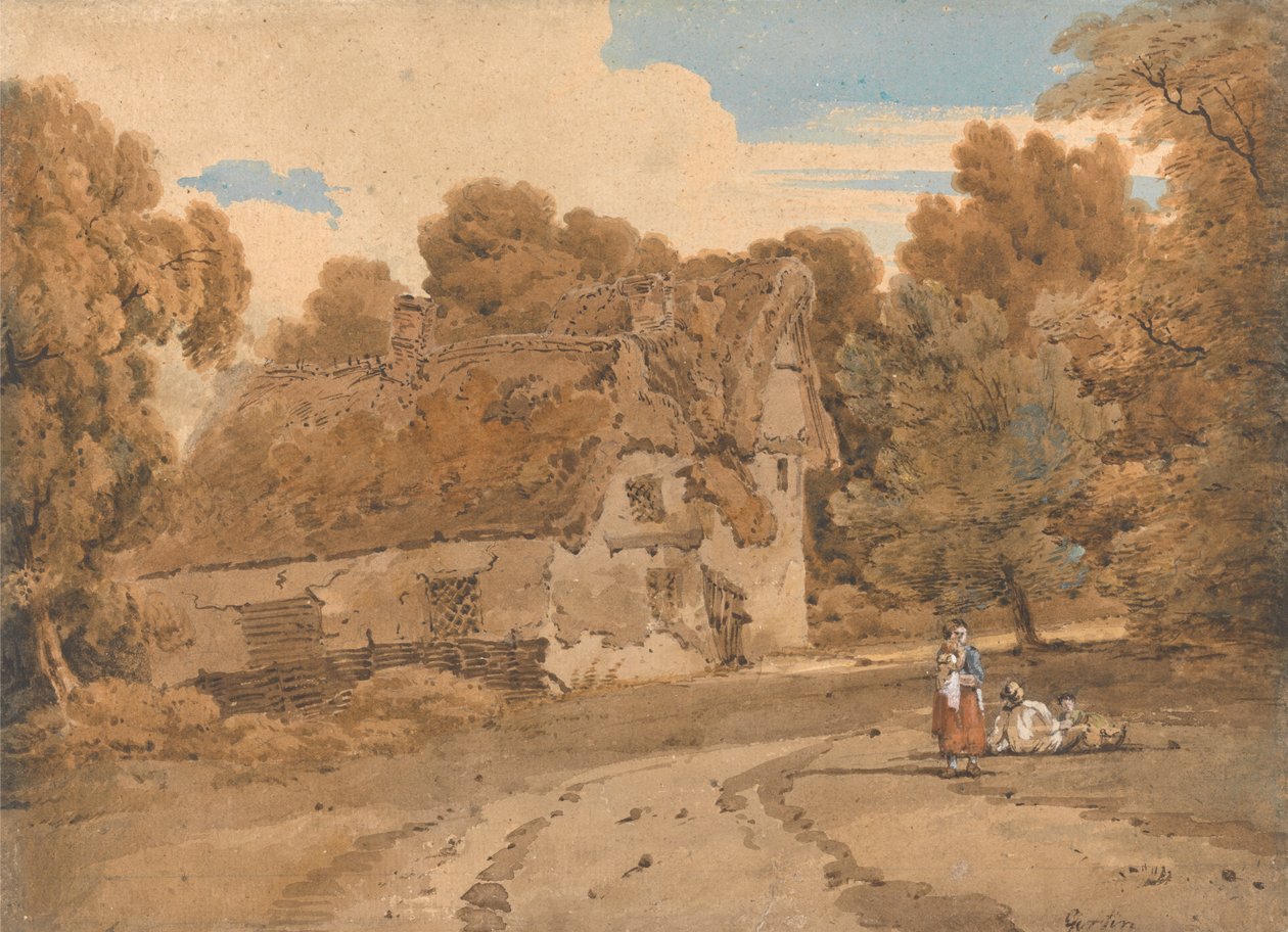 Turvers Çiftliği, Wimbish, Essex by Thomas Girtin