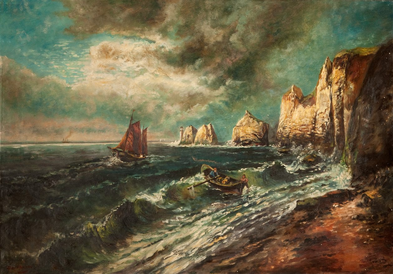 İğneler, Wight Adası by Thomas Grimshaw