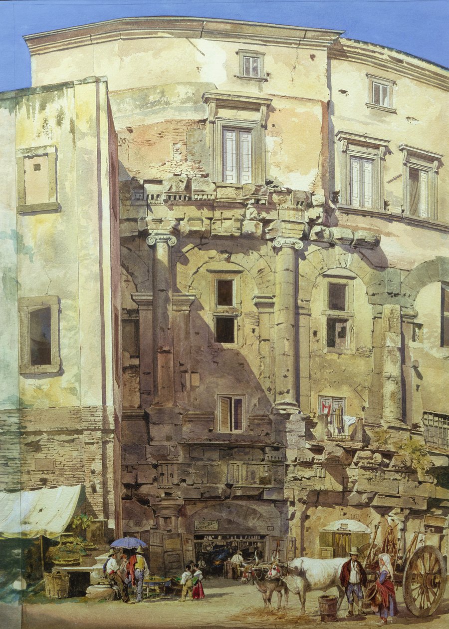 Marcellus Tiyatrosu, Roma by Thomas Hartley Cromek