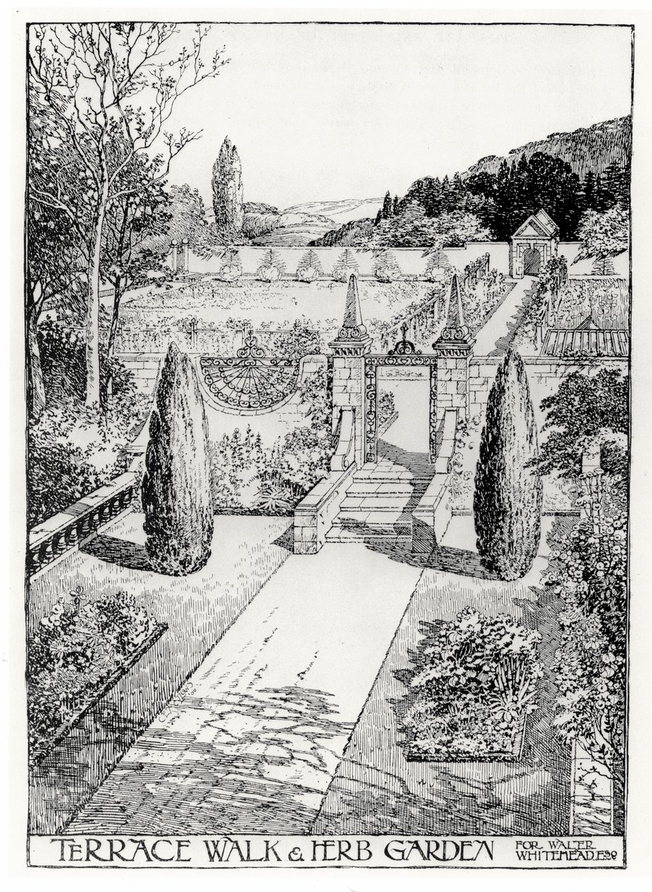 Terrace Walk and Herb Garden, Thomas Mawsons