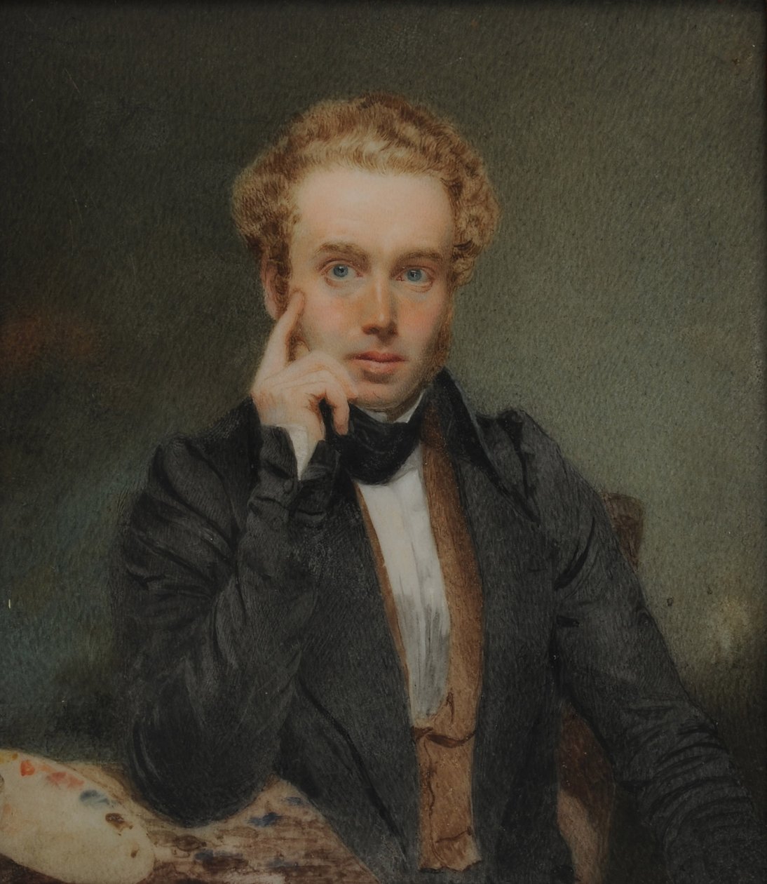 Otoportre, c.1830 (kağıt üzerinde wc) by Thomas Heathfield Carrick