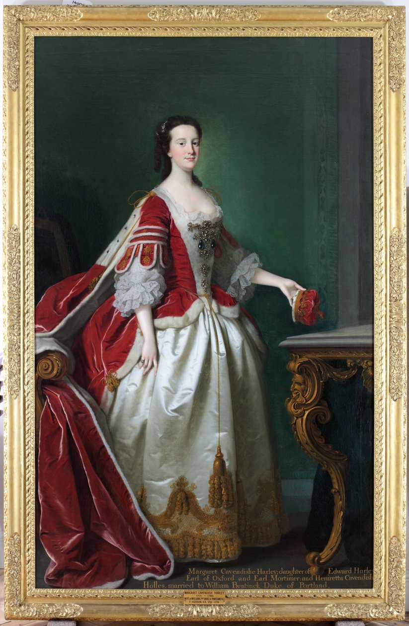 Leydi Margaret Cavendish-Holles-Harley, Portland Düşesi, c.1744 by Thomas Hudson