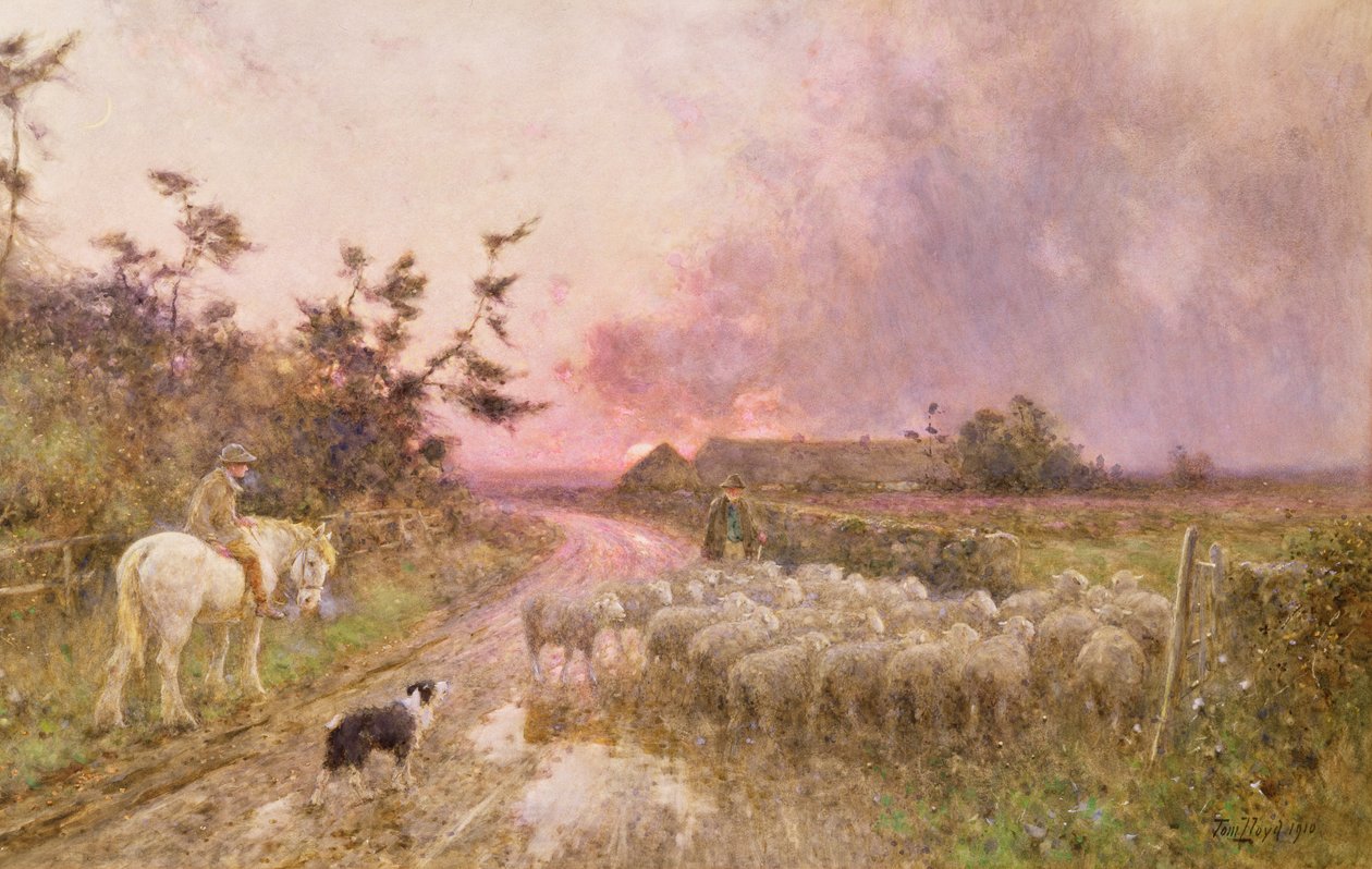 Günün Sonunda, 1910 by Thomas James Lloyd