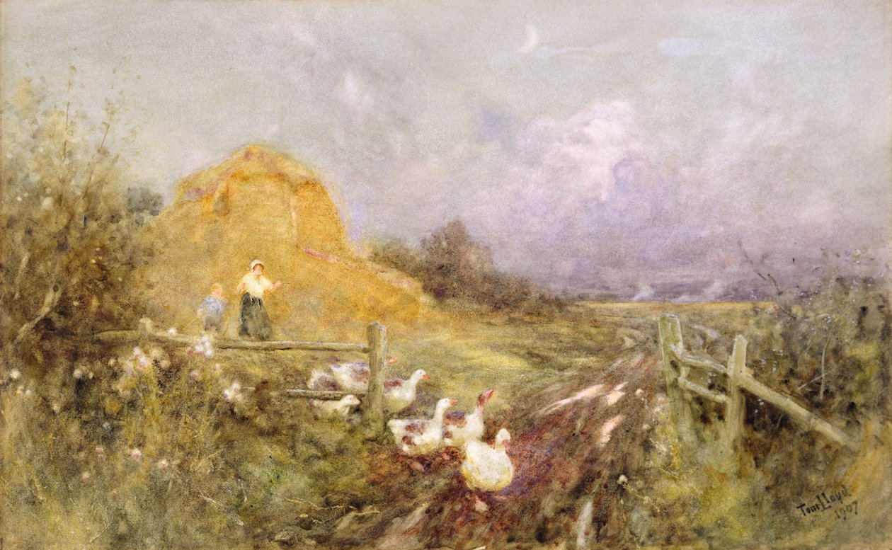 Kaz Sürmek, Akşam Erken, 1907 by Thomas James Lloyd