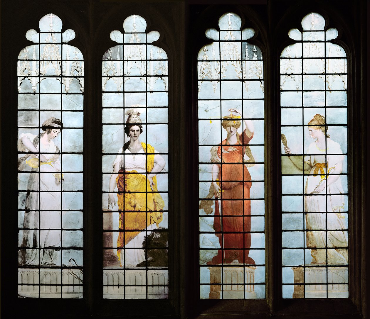 Yedi Kardinal Erdemden dördü vitray detayı 394957 by Thomas Jervais