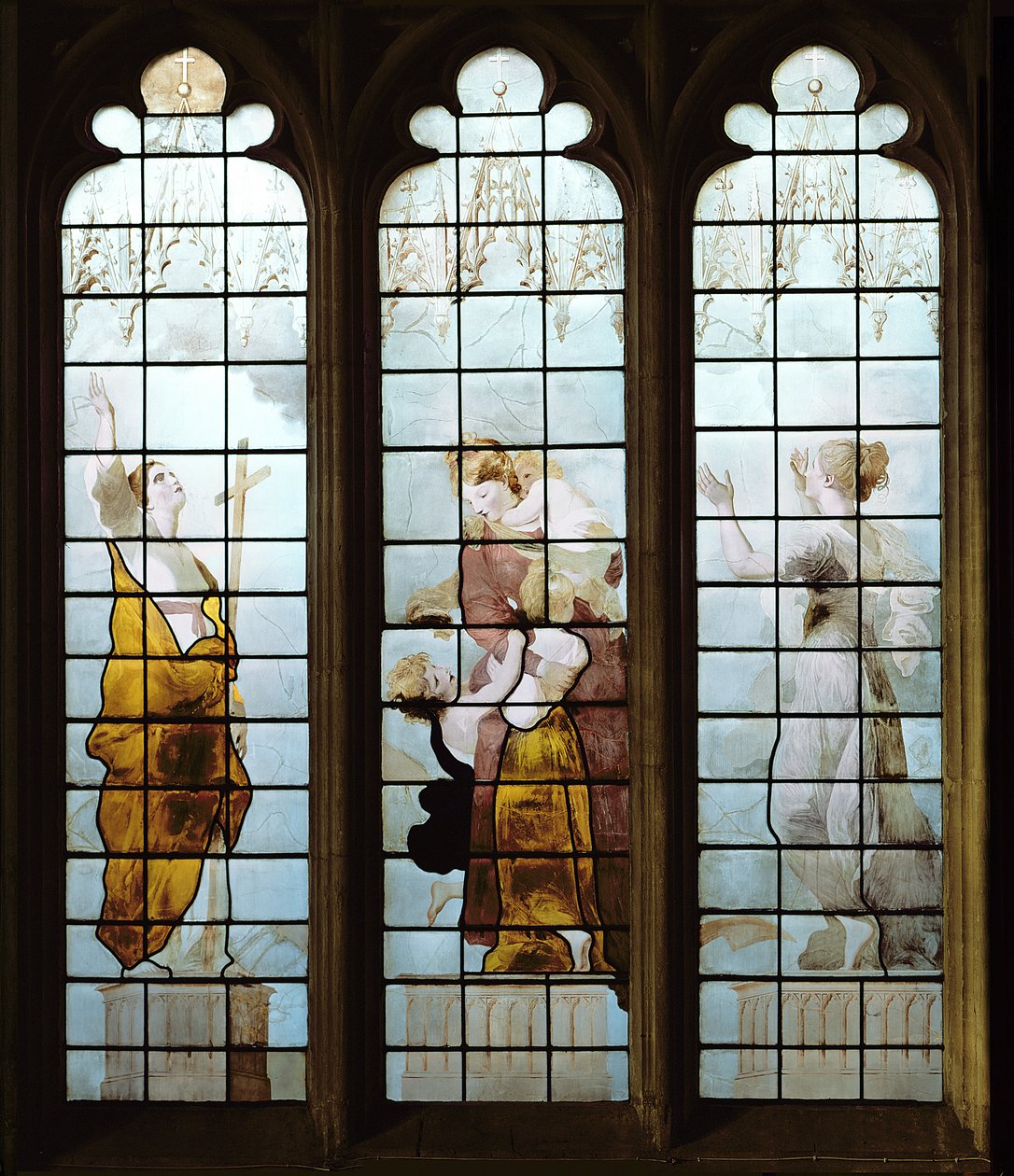 Yedi Kardinal Erdemden Üçü vitray detayı 394957 by Thomas Jervais