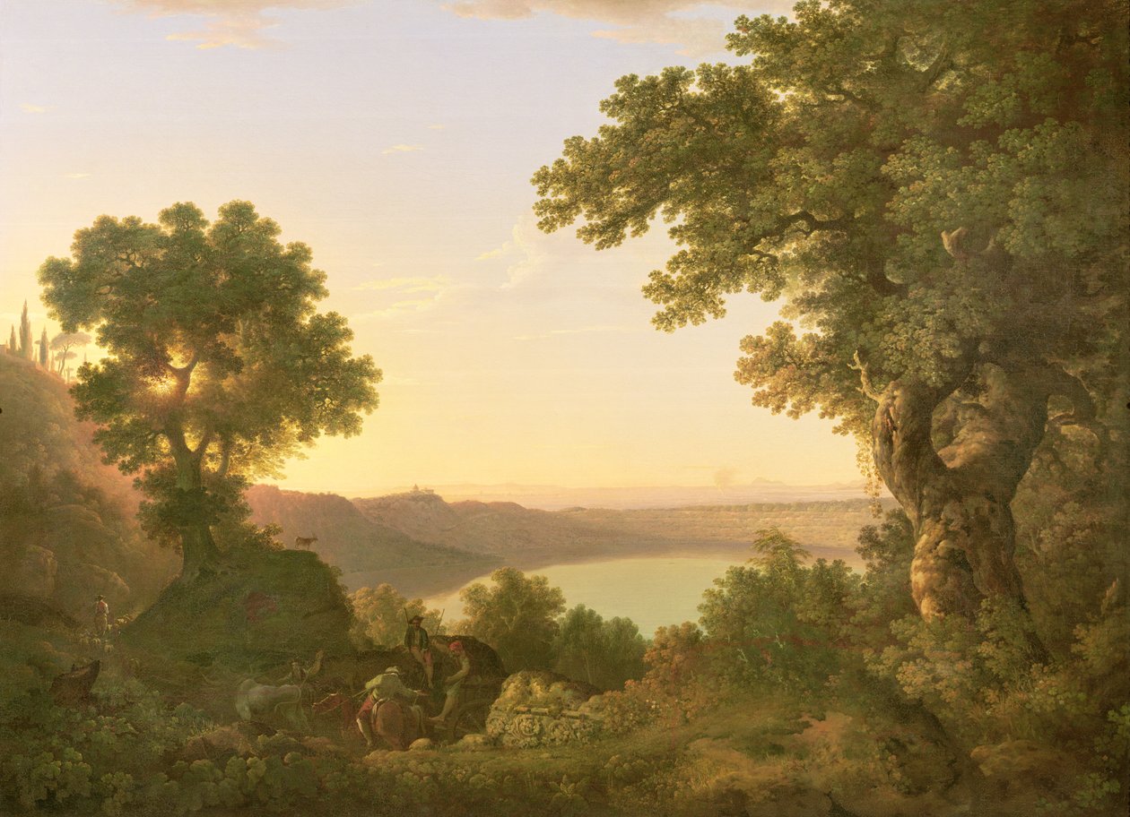 Albano Gölü, İtalya, 1777 by Thomas Jones