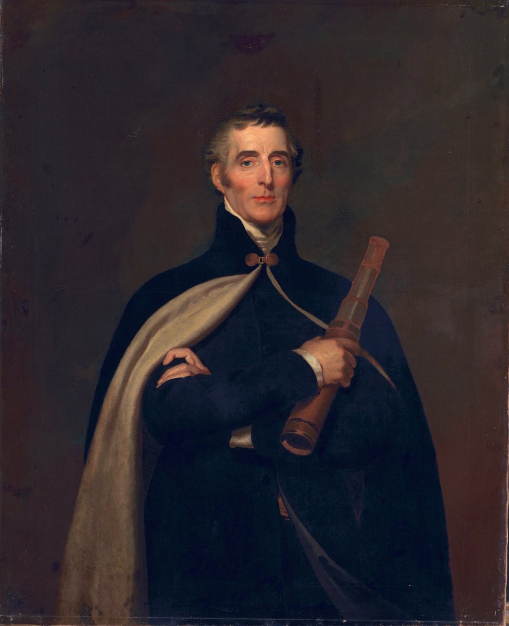 Arthur Wellesley, Wellington Dükü, teleskopla by Thomas Lawrence
