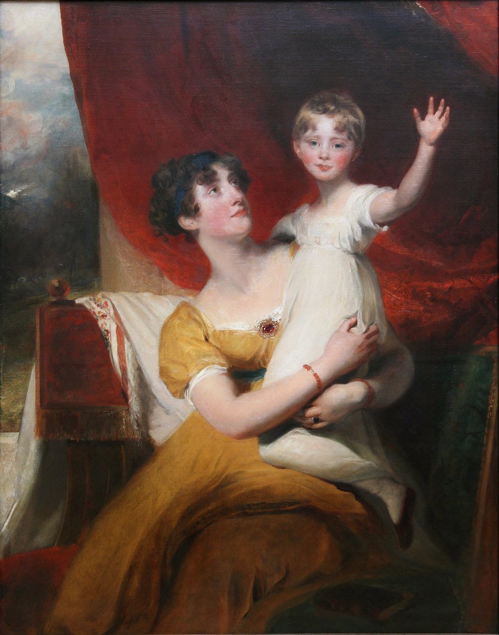Leydi Orde, kızı Anne ile by Thomas Lawrence