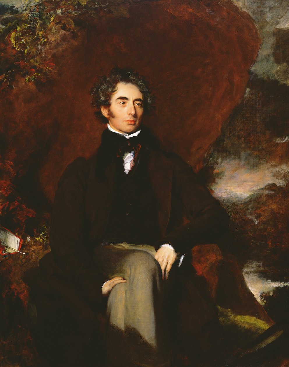 Robert Southey (1774-1843) İngiliz şair ve edebiyatçı portresi by Thomas Lawrence