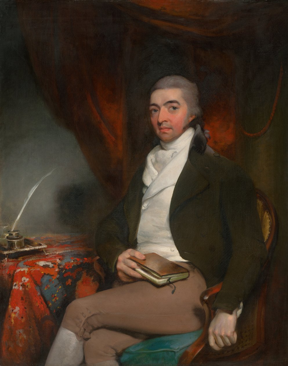 Elinde Kitap Oturan Bir Adamın Portresi by Thomas Lawrence
