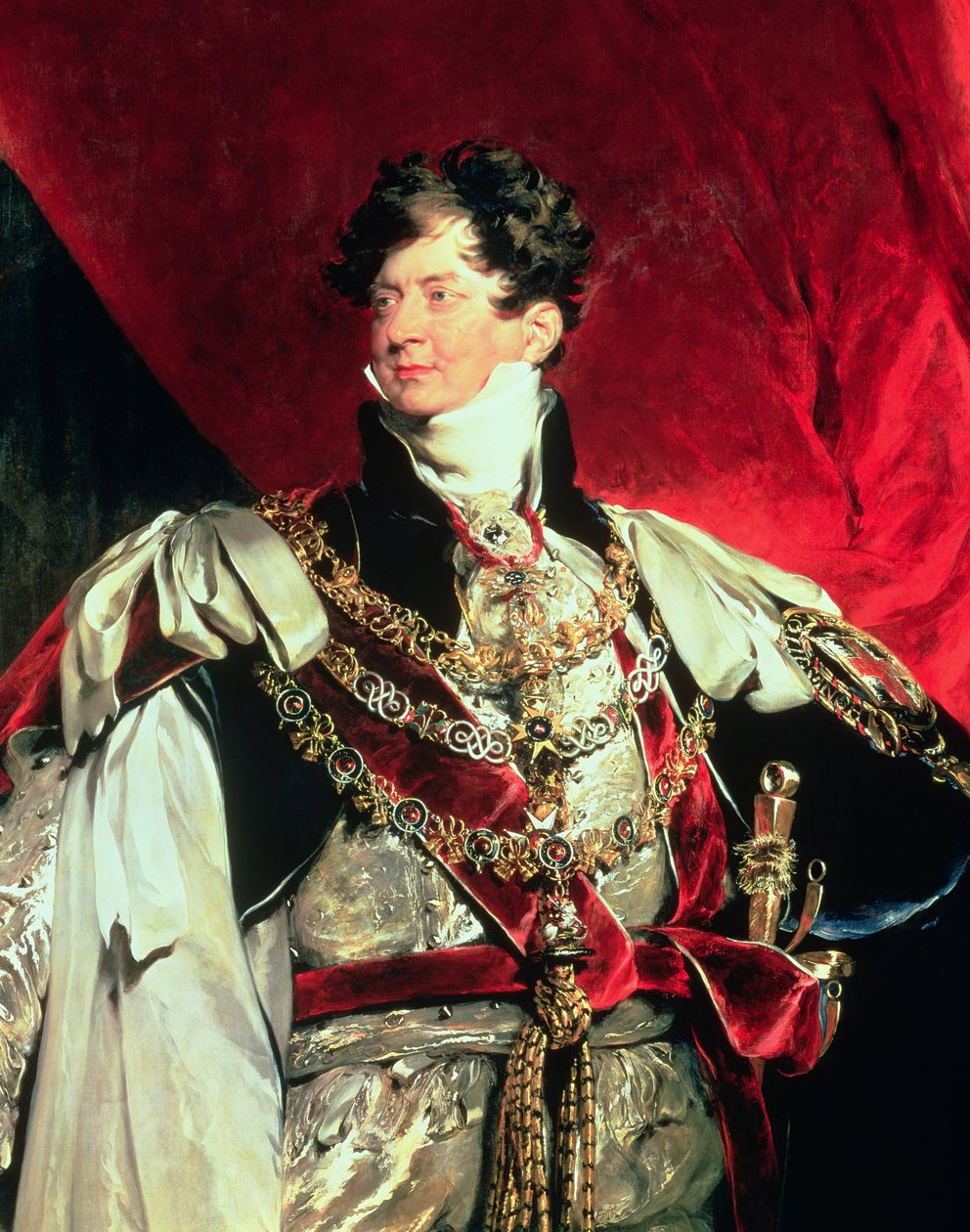 Prens Regent, daha sonra George IV (1762-1830), Jartiyer Elbiselerinde (61203 detil) by Thomas Lawrence