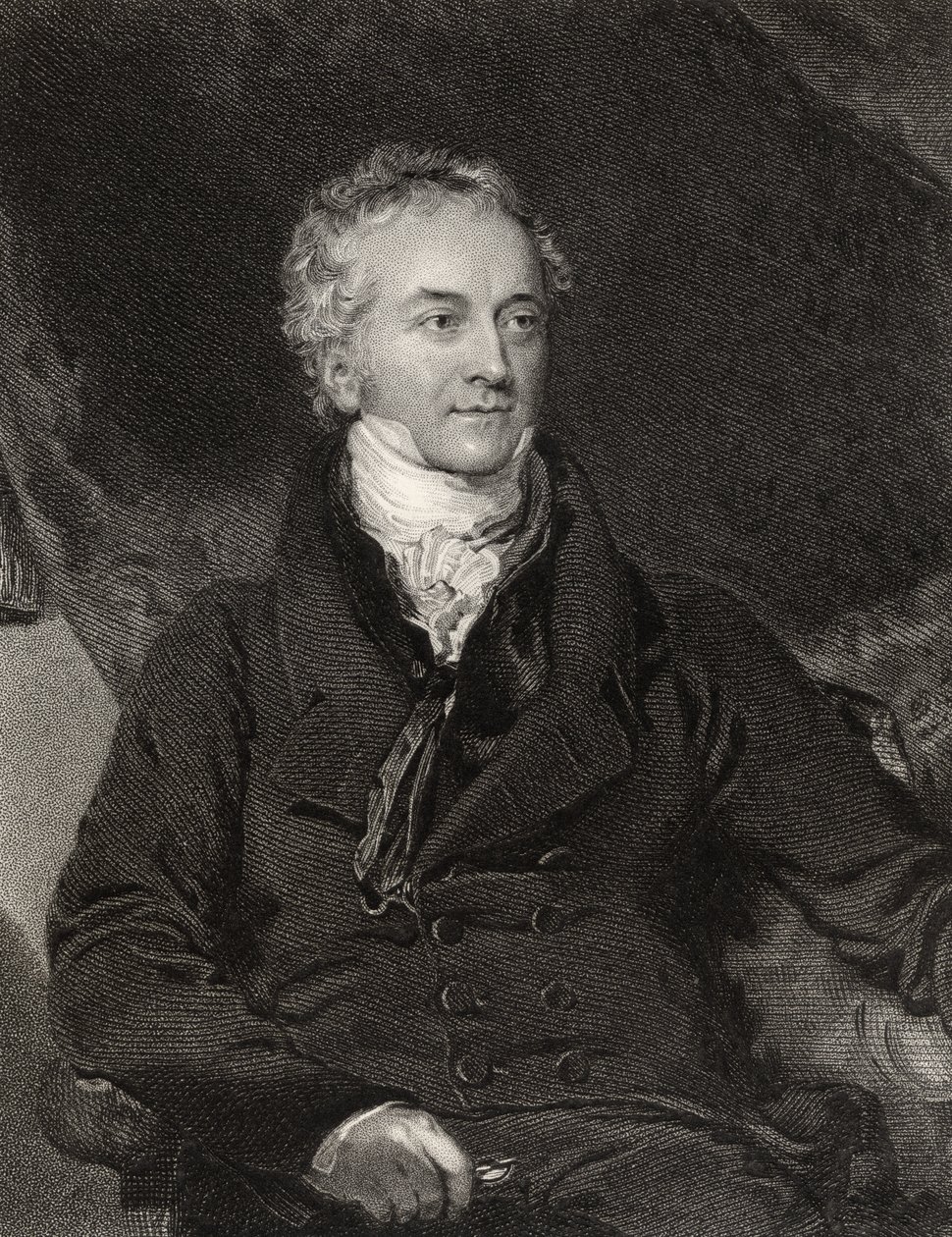 Thomas Young, G. Adcock tarafından oyulmuş, 