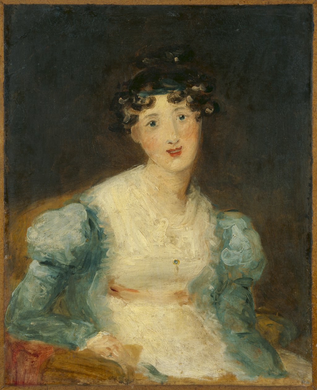 Genç Bayan Oturan by Thomas Lawrence