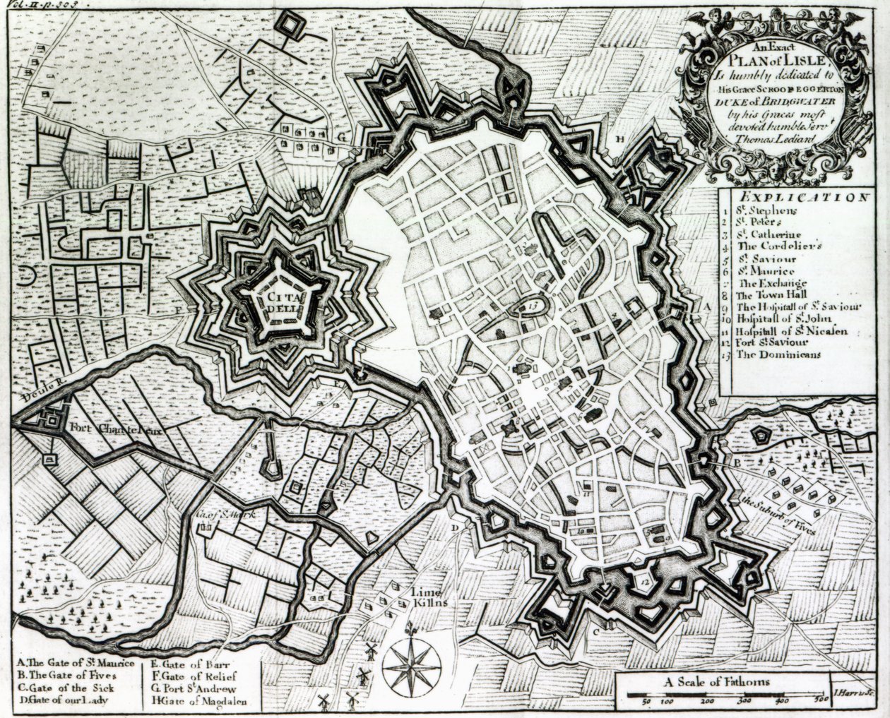 Lisle Planı, 1736 by Thomas Lediard