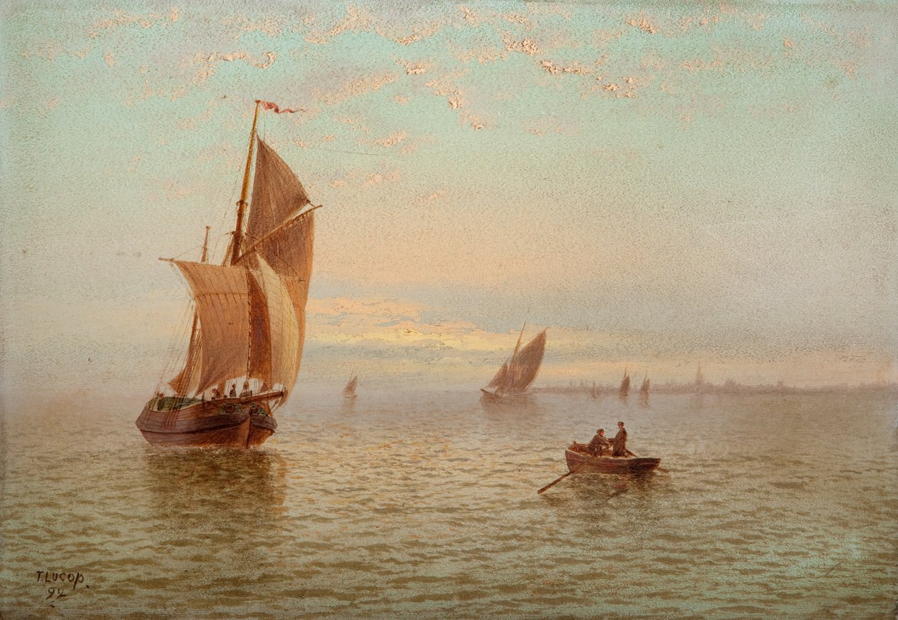 Akşam, Sahil Manzarası, 1892 by Thomas Lucop
