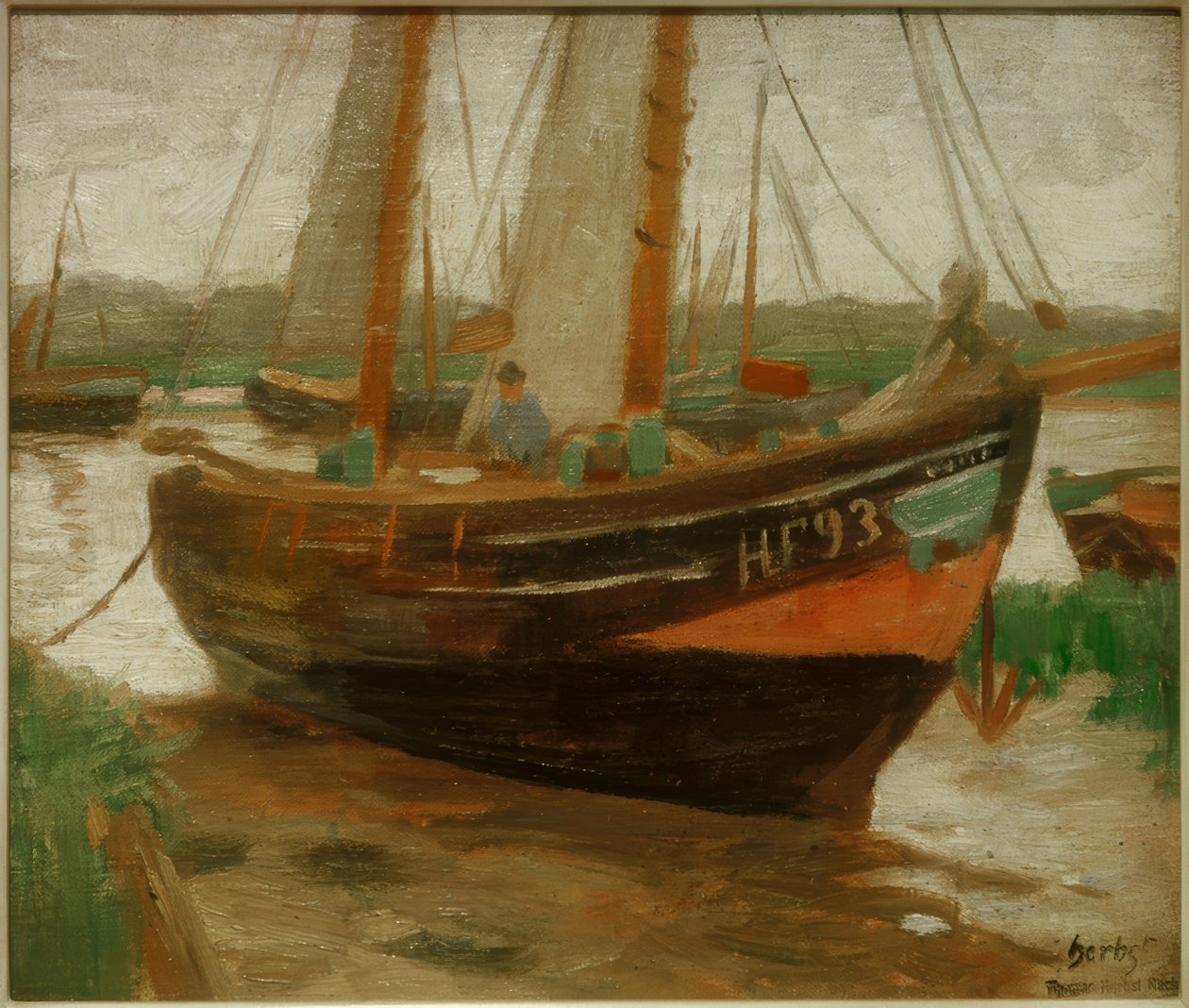 Finkenwerder balıkçı trol by Thomas Ludwig Herbst