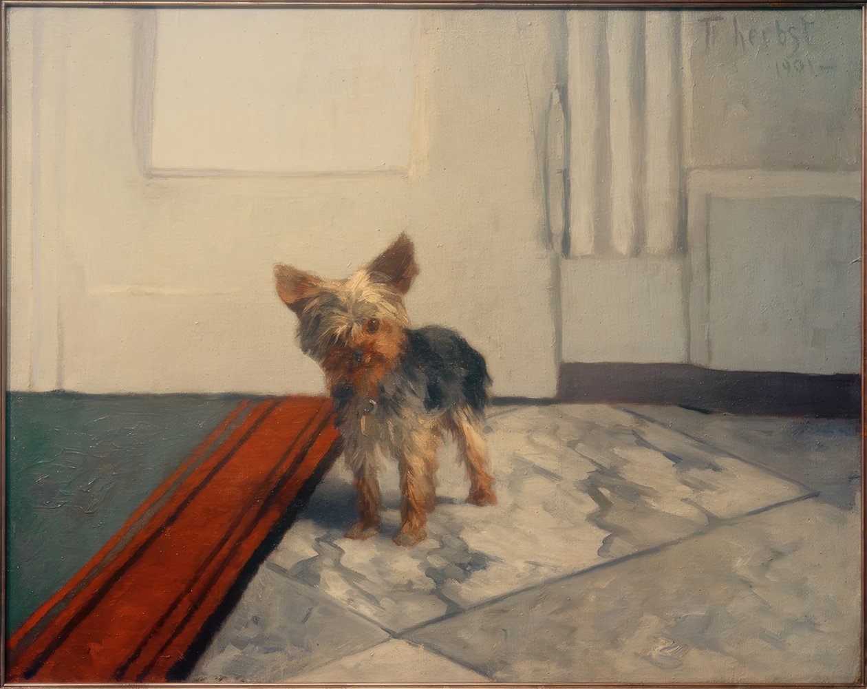 Koridorda küçük köpek by Thomas Ludwig Herbst