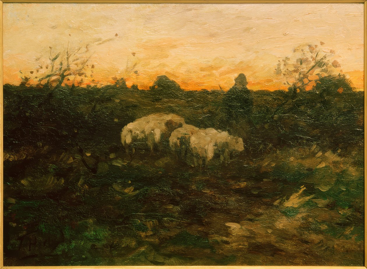 sürüsü ile çoban by Thomas Ludwig Herbst