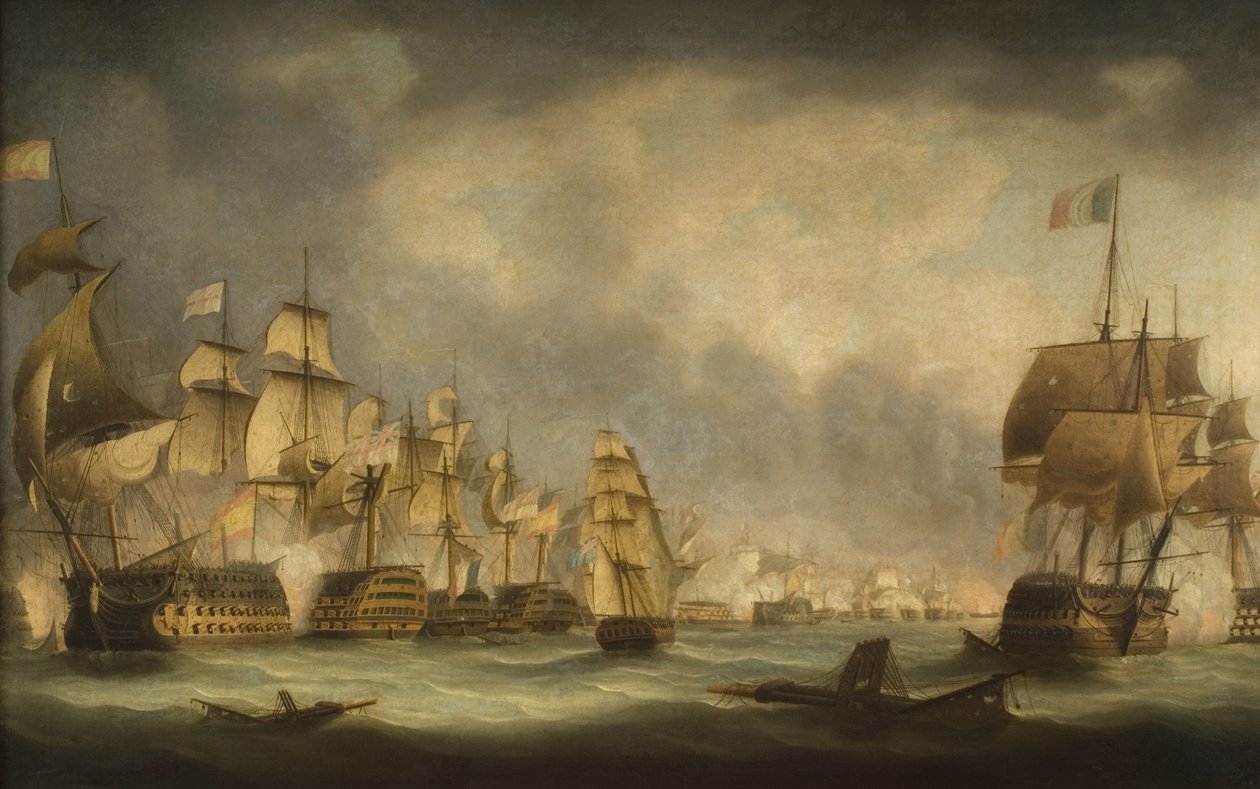 Bir Deniz Savaşı by Thomas Luny