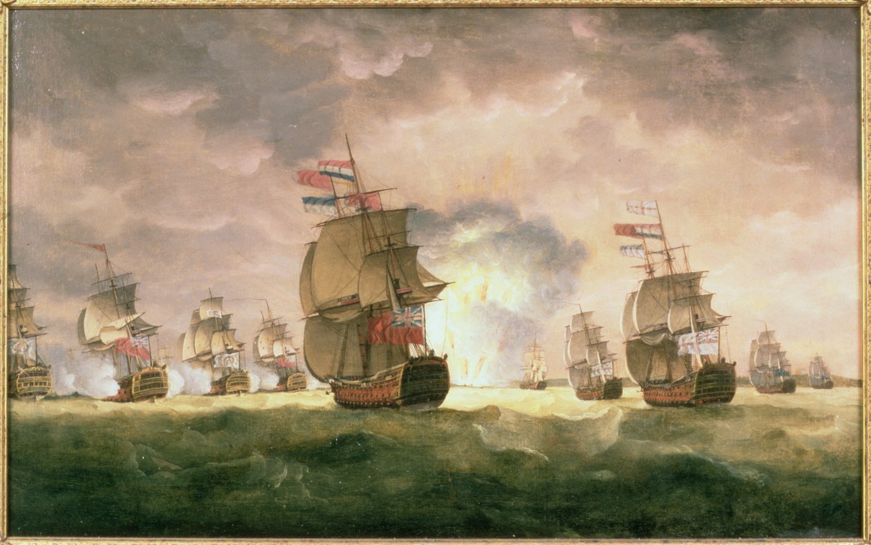 Cape St. Vincent açıklarında Rodneys Zaferi by Thomas Luny