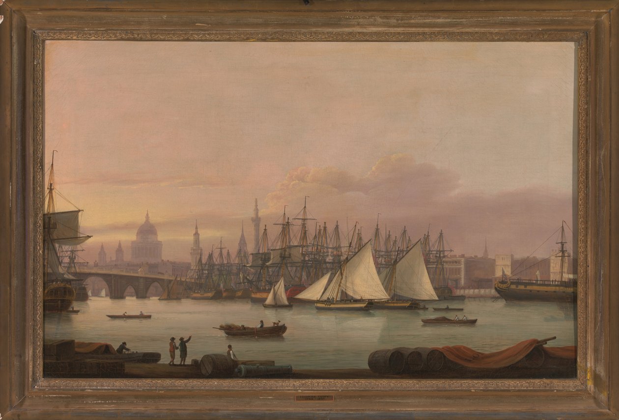 Londra Limanı by Thomas Luny