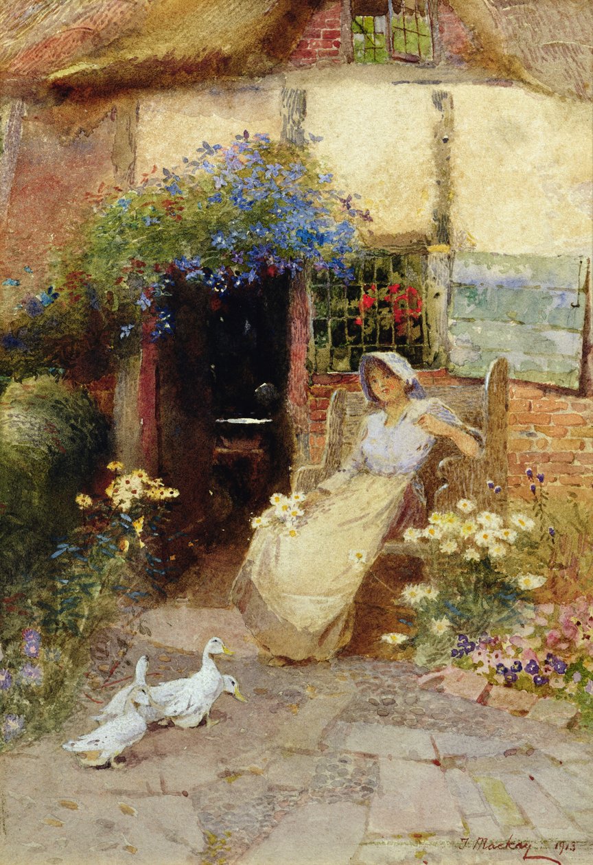 Kulübe Kapısında, 1913 by Thomas Mackay