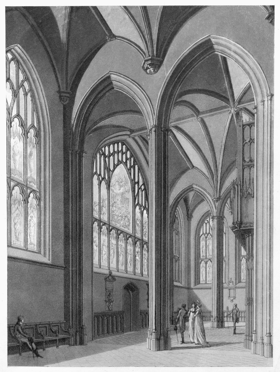 New College ön şapeli, 1803 by Thomas Malton Jnr.