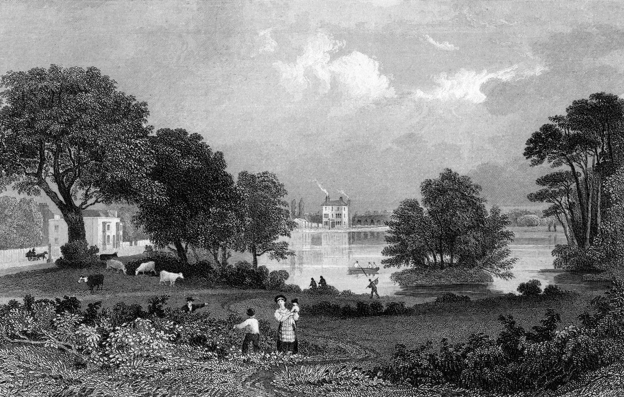 Kartal, Snaresbrook, Samuel Lacey tarafından kazınmış, 1832 by Thomas Mann Baynes