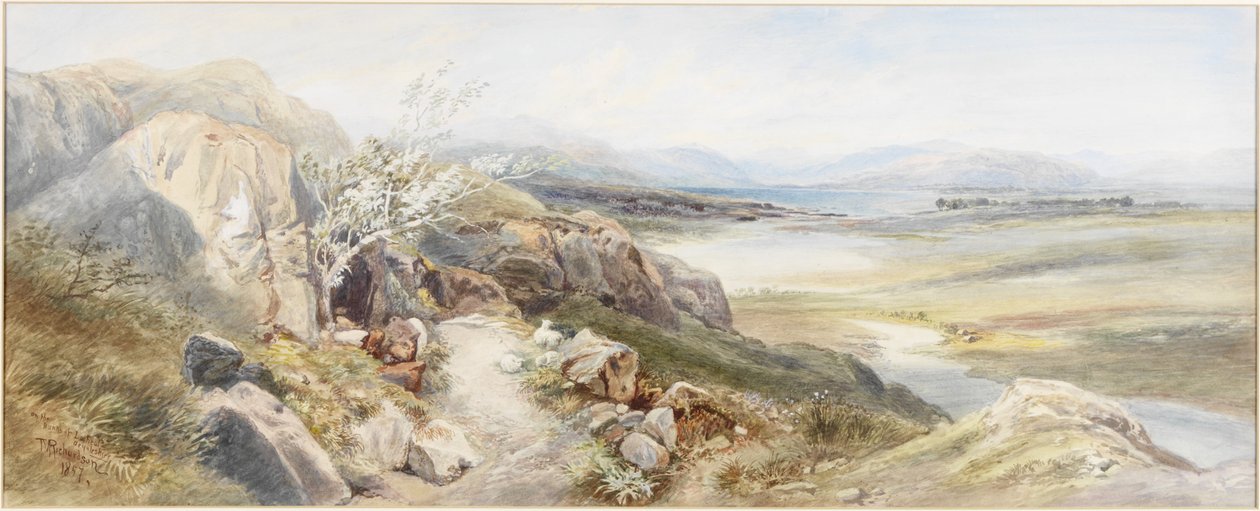 Banks of Loch Real, Argyllshire (kağıt üzerine sulu boya) by Thomas Miles II Richardson