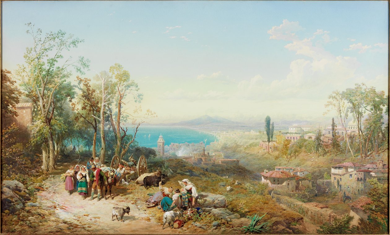 Castellammare, Napoli Körfezi (gövde rengi) by Thomas Miles II Richardson