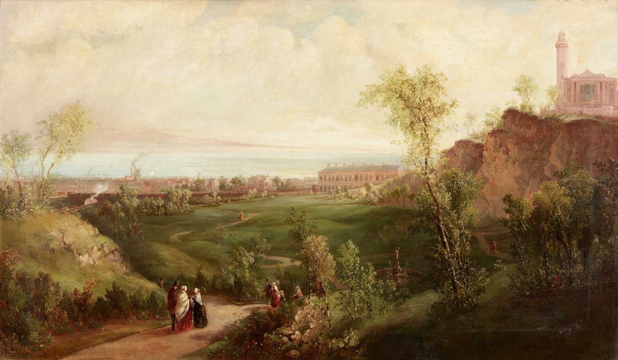 Eski Leith Yürüyüşü, Edinburgh, c.1840-45 by Thomas Miles Richardson