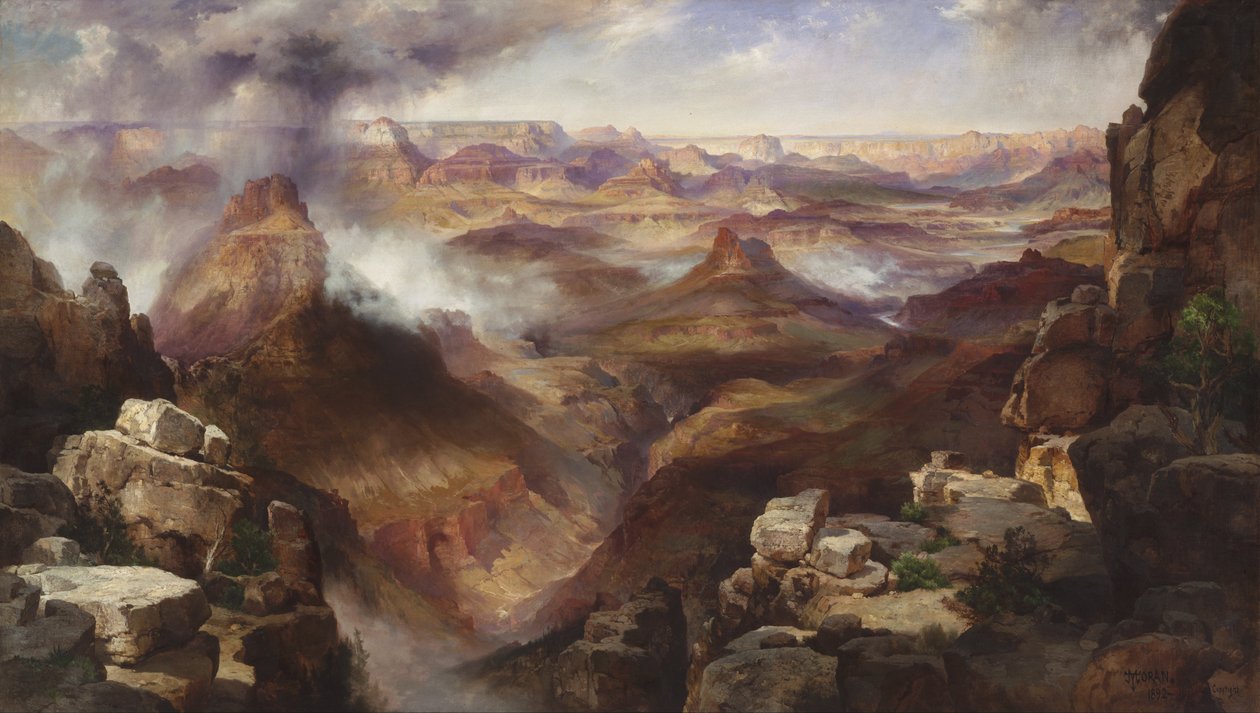 Colorado Nehri Büyük Kanyonu by Thomas Moran