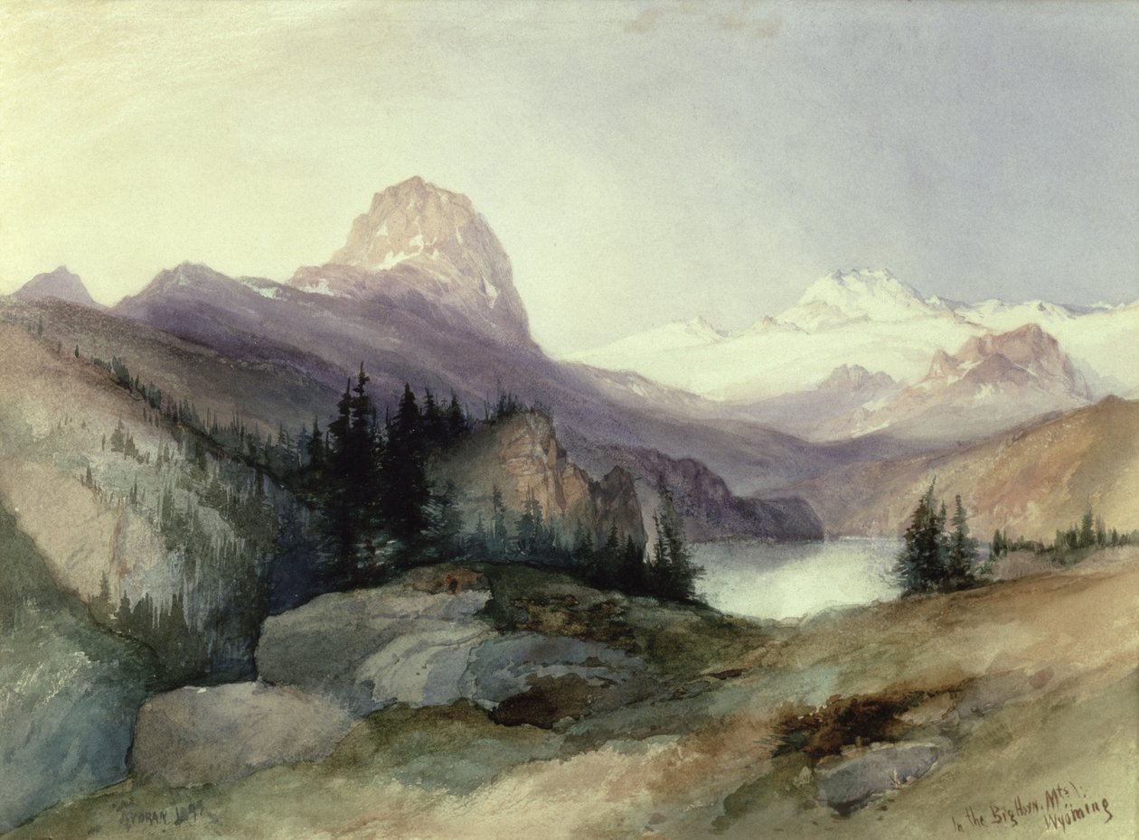 Bighorn Dağları'nda, 1889 by Thomas Moran