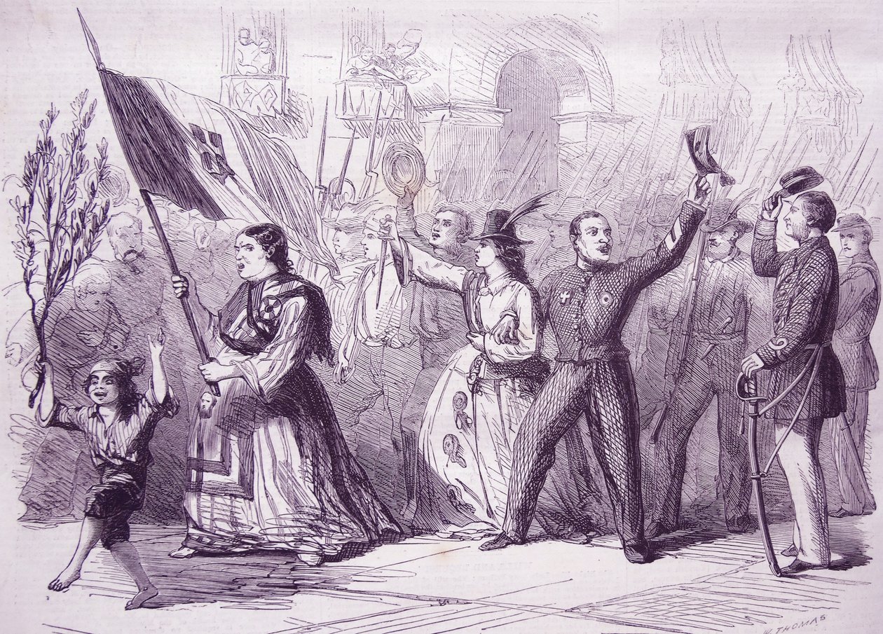Napoli Devrimi, 1860 by Thomas Nast