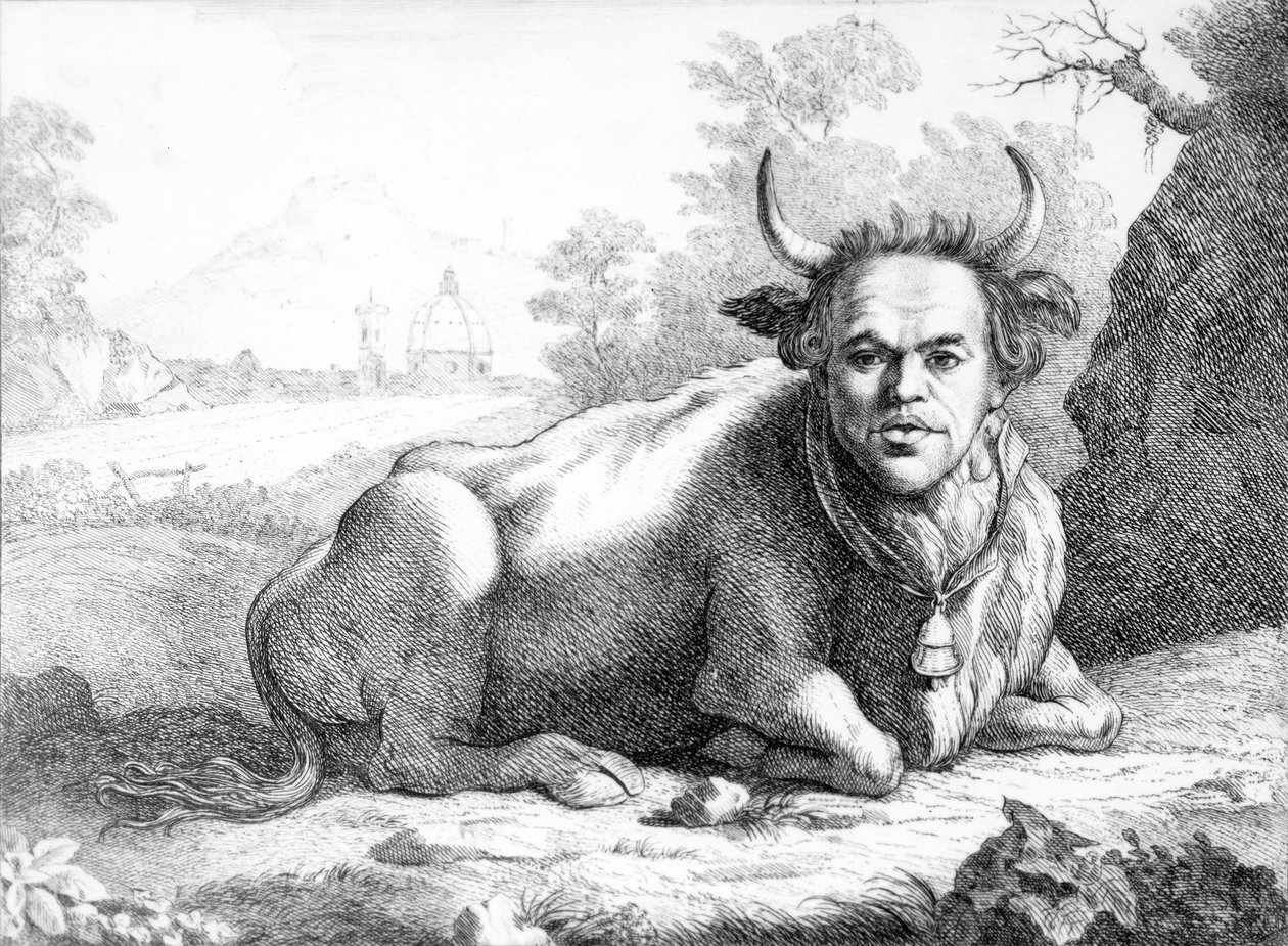 25 Karikatürden otoportre karikatürü, 1768-9 by Thomas Patch