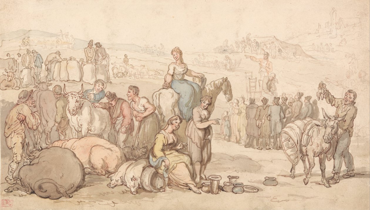 Ülkede Bir Fuar by Thomas Rowlandson