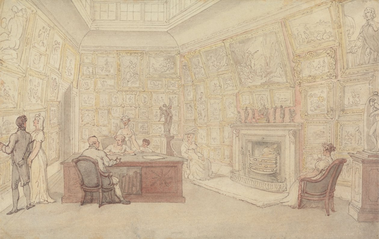 Bir Beyefendi Sanat Galerisi by Thomas Rowlandson