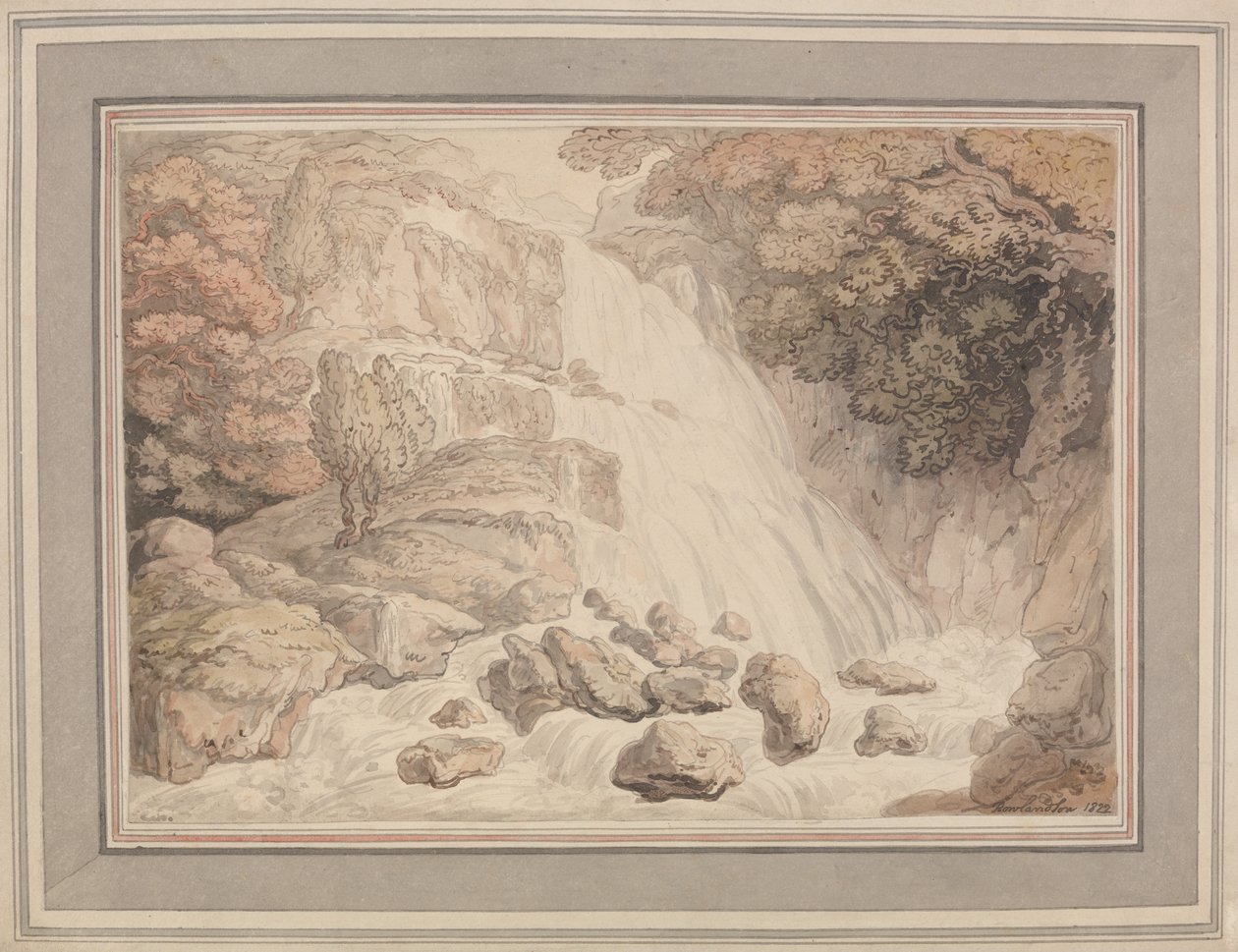 Yüksek Şelale by Thomas Rowlandson