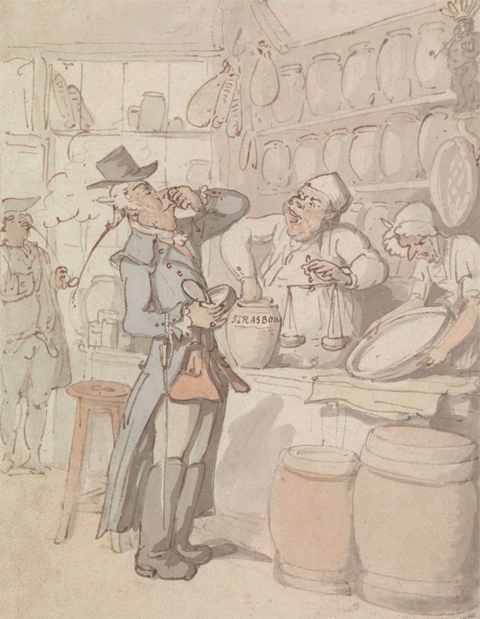 Enfiye satın alan bir adam by Thomas Rowlandson