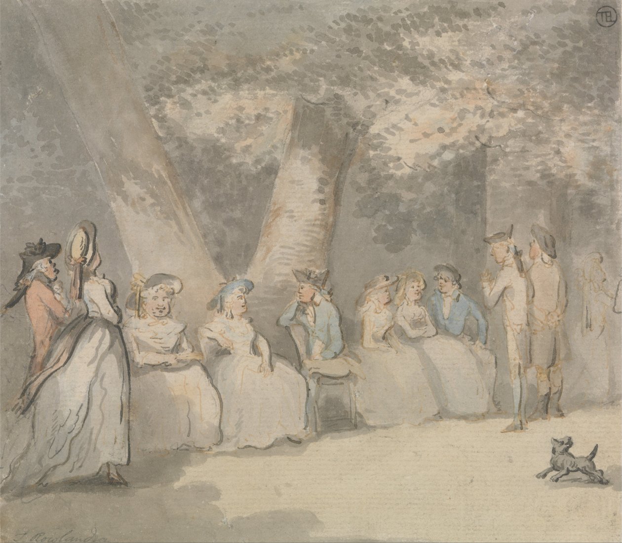 Bir Park Sahnesi by Thomas Rowlandson