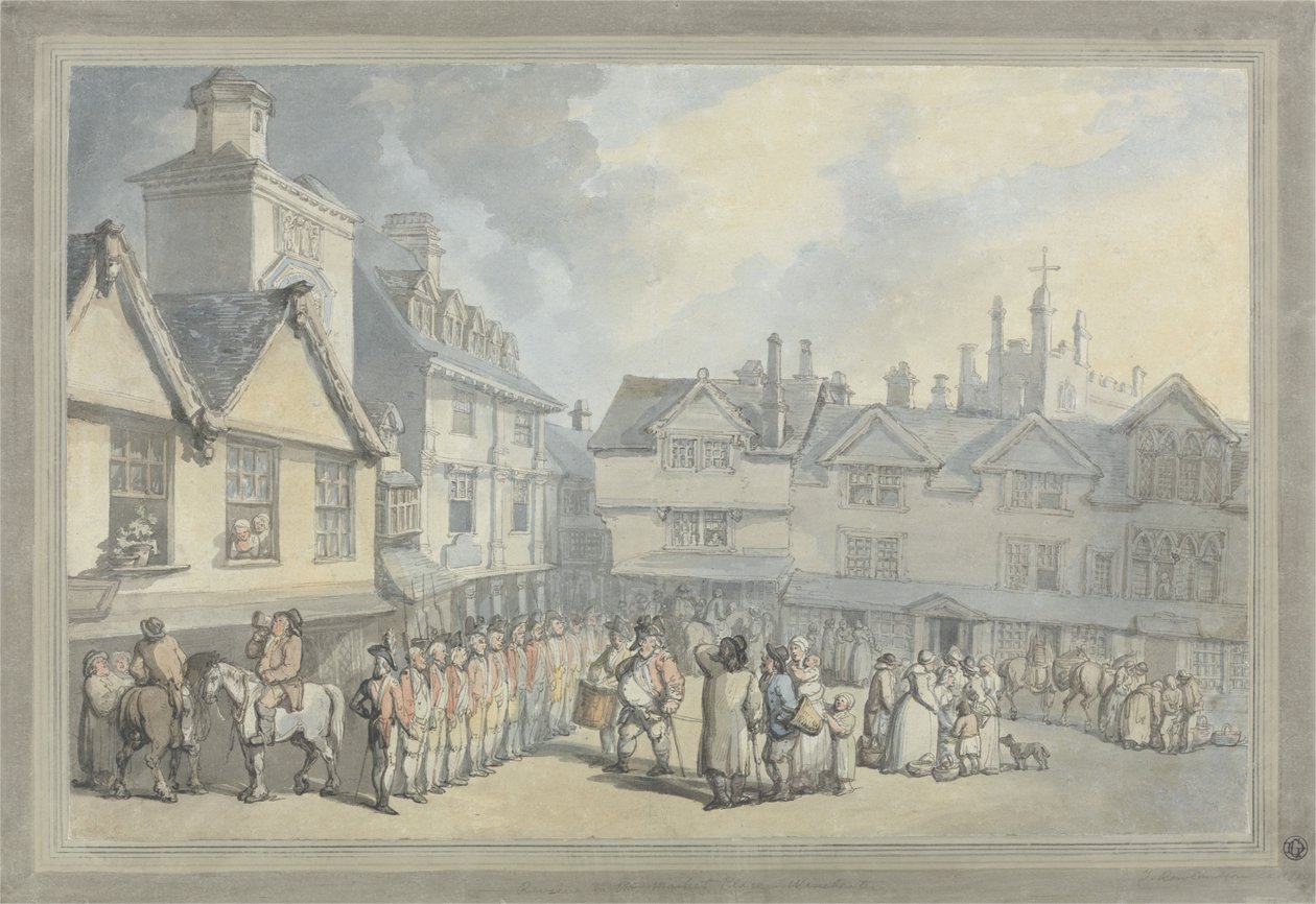 Pazar Yerinde Bir İnceleme by Thomas Rowlandson