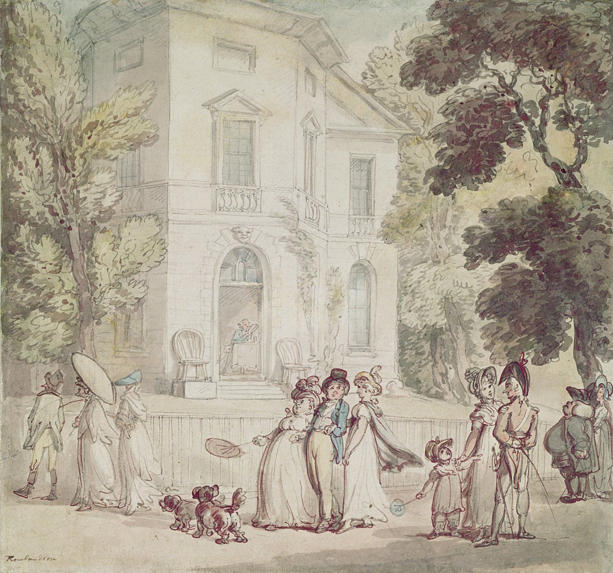 Bir Pazar Öğleden Sonra Gezinti by Thomas Rowlandson