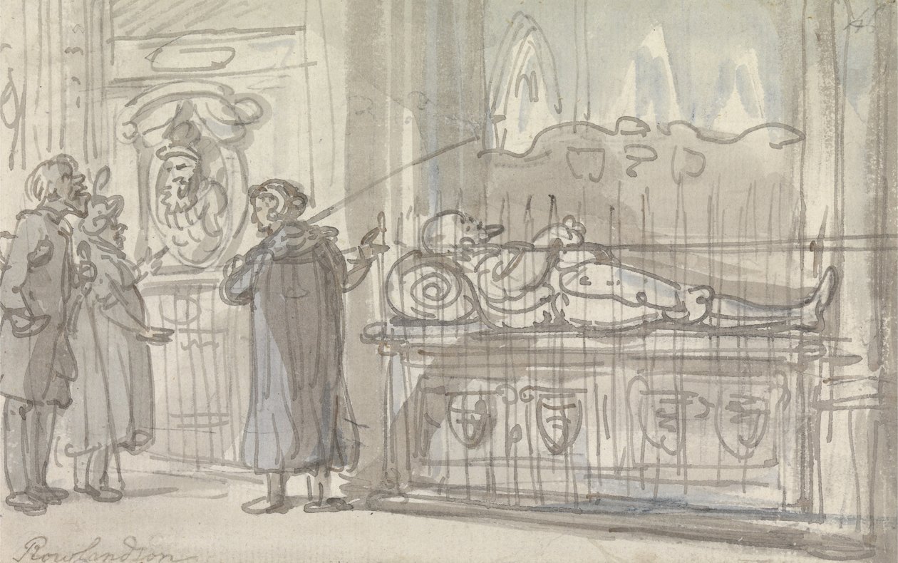 Katedralde Bir Tur by Thomas Rowlandson