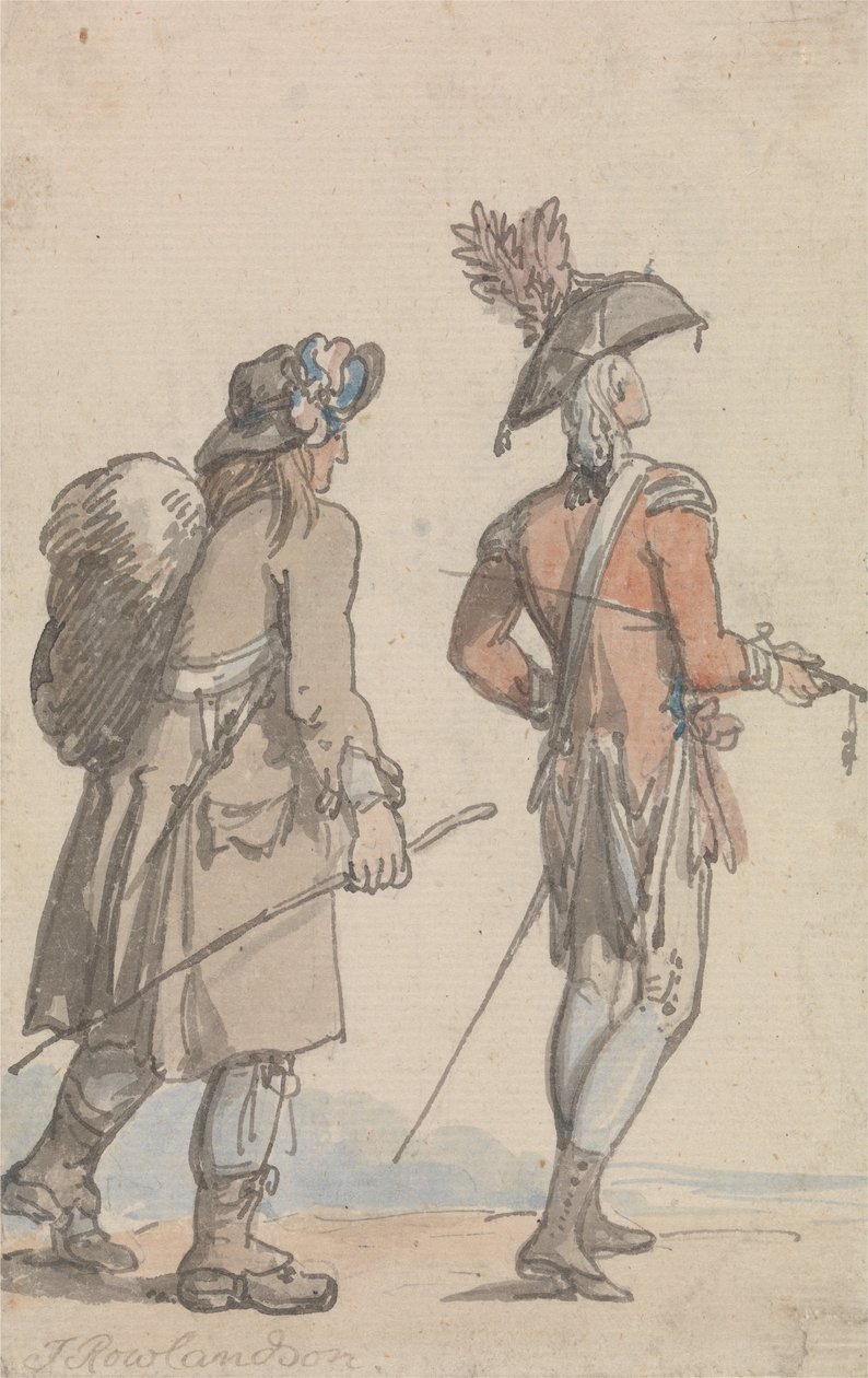 Bir Memur ve Hizmetçisi by Thomas Rowlandson